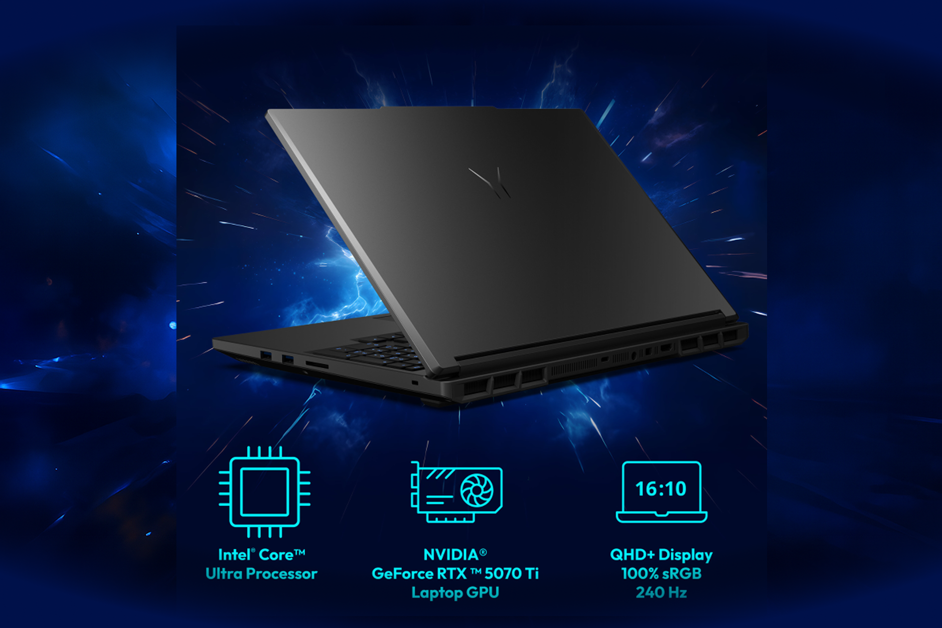 High-refresh-rate 240Hz QHD+ screen and NVIDIA RTX 5090 GPU.